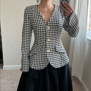 Mable Houndstooth Blazer. Size 2